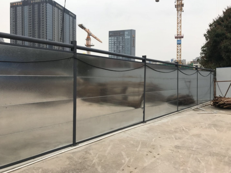 装配式工字钢围挡1.0厚镀锌钢板结实抗风-amjs澳金沙门线路首页实业洛阳围挡厂家