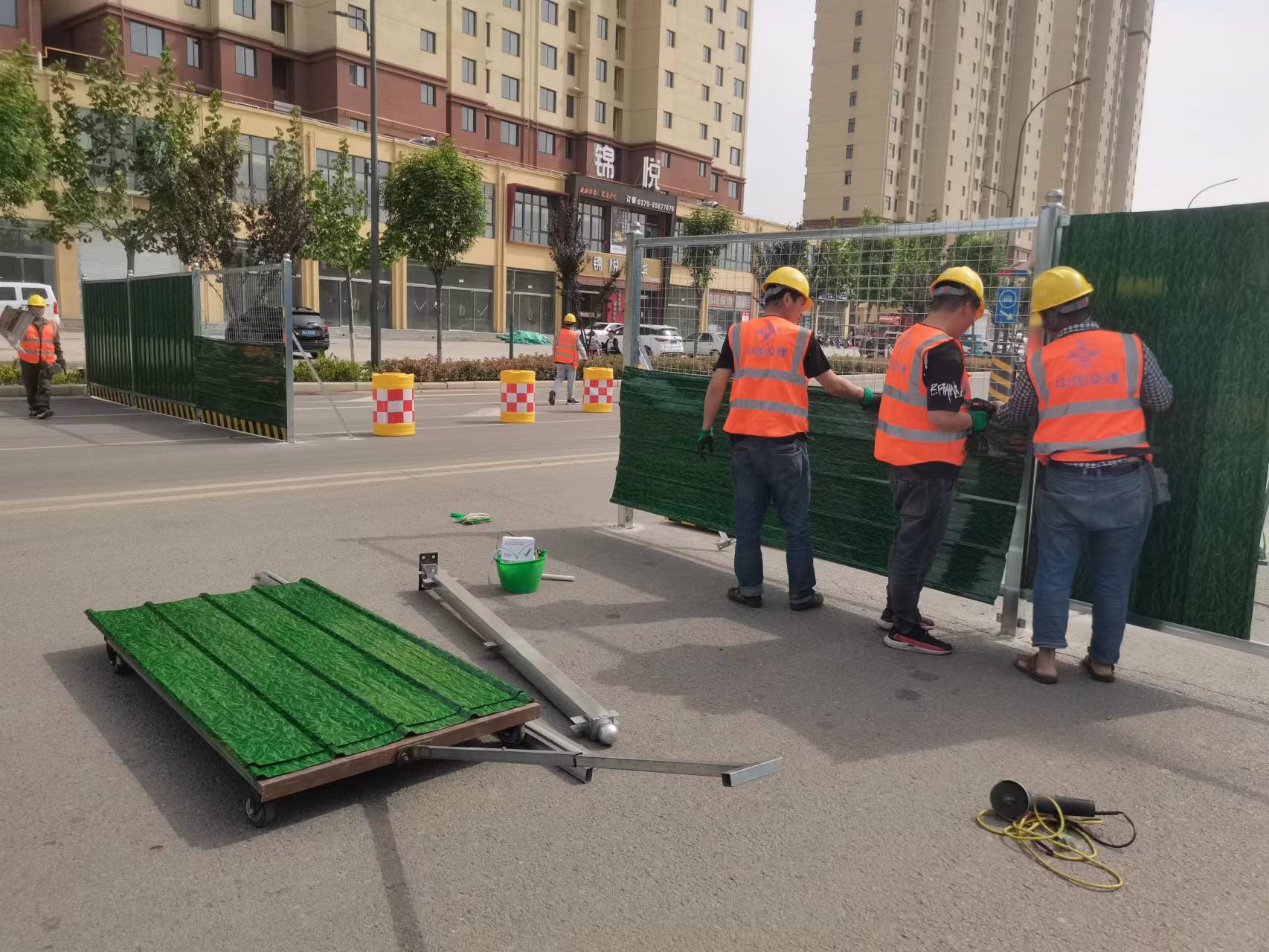 河南市政工地围挡施工供应商-amjs澳金沙门线路首页实业洛阳围挡厂家